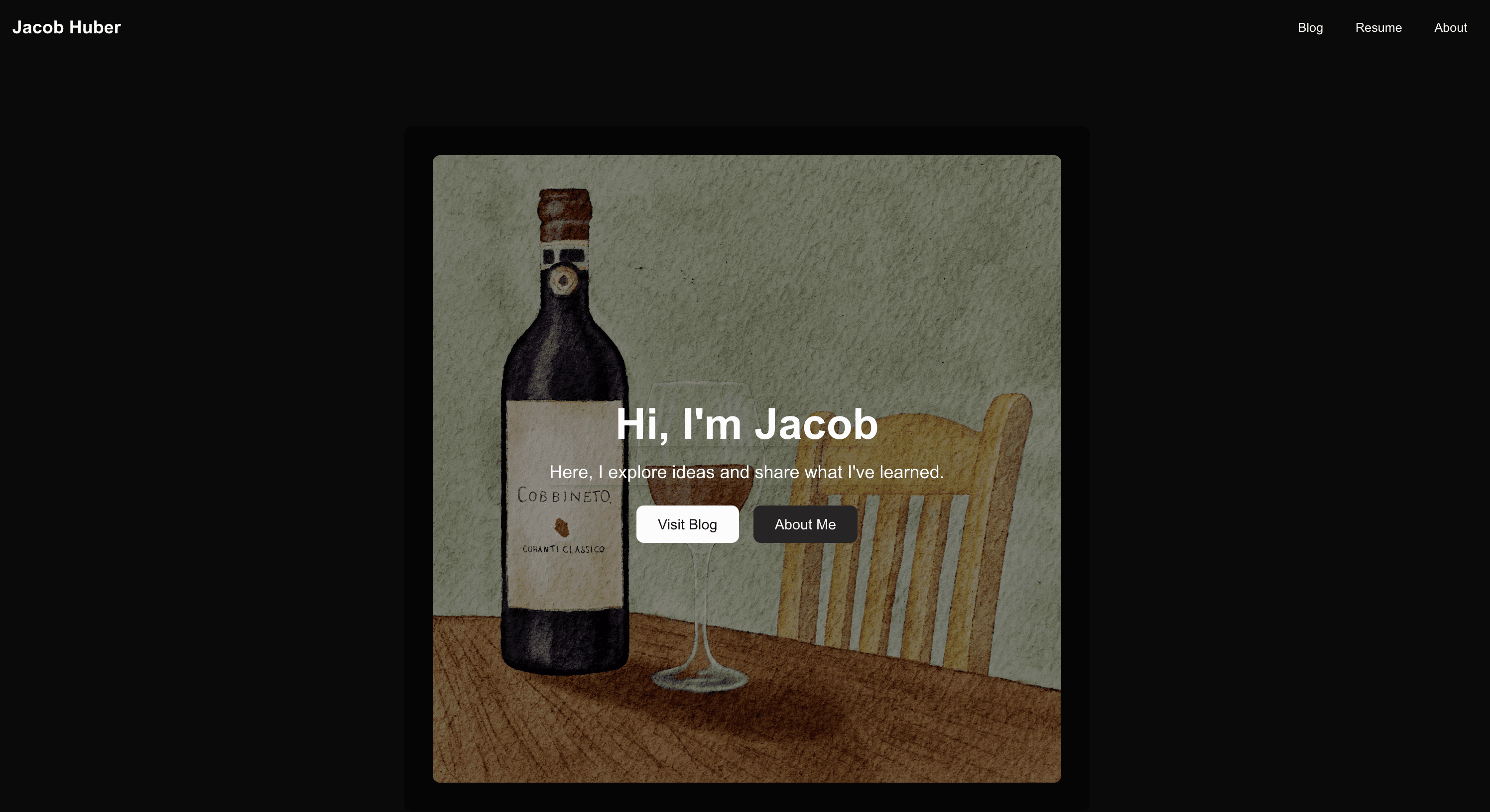 jacobhuber.me: A Personal Portfolio and Blog